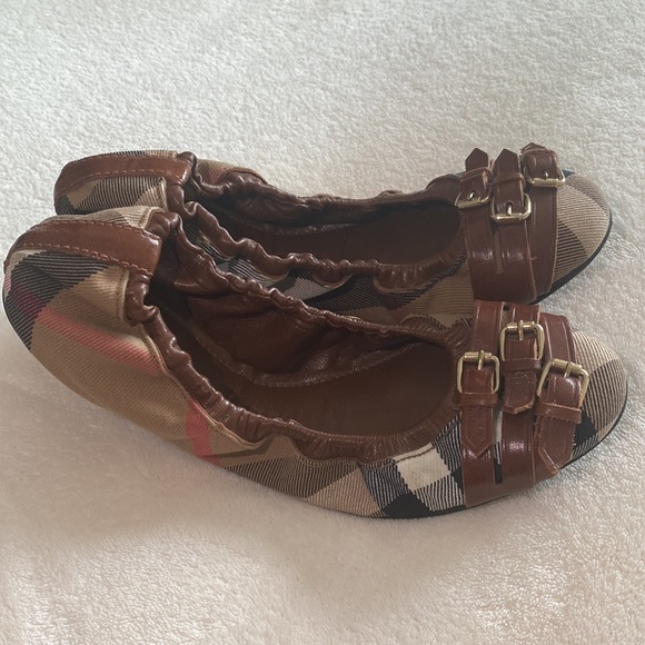 Burberry plaid print ballet flats - Picture 3 of 5